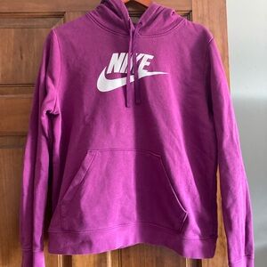 Nike Magenta Hoodie with Logo